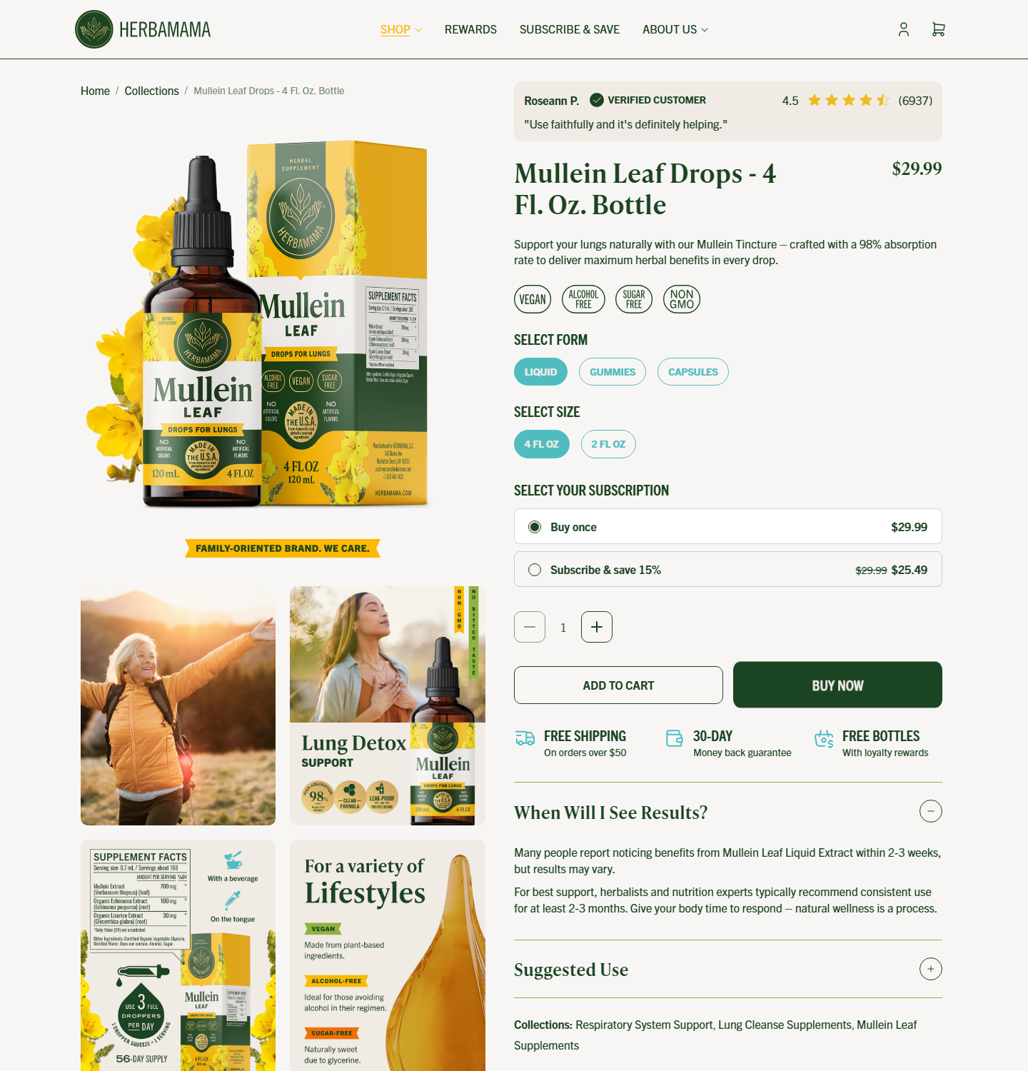 Herbamama product desktop